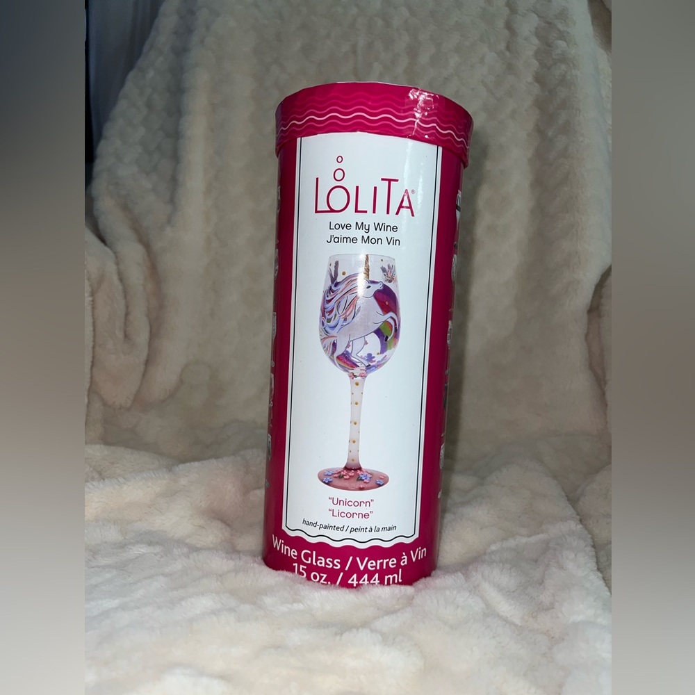 Lolita love my wine glass Unicorn. 15oz. Never used.